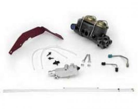 Full Size Chevy Dual Master Cylinder Conversion Kit, Non-Power,With Disc Brakes, 1958-1964