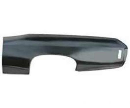 Full Size Chevy Full Rear Quarter Panel Skin, Left, 2-Door Hardtop, Impala, 1969-1970