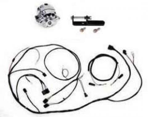 Full Size Chevy Alternator Conversion Kit, Chrome, 1960