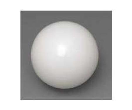 Full Size Chevy 1.5 Gear Shift Ball, Solid White, Impala SS, 1963