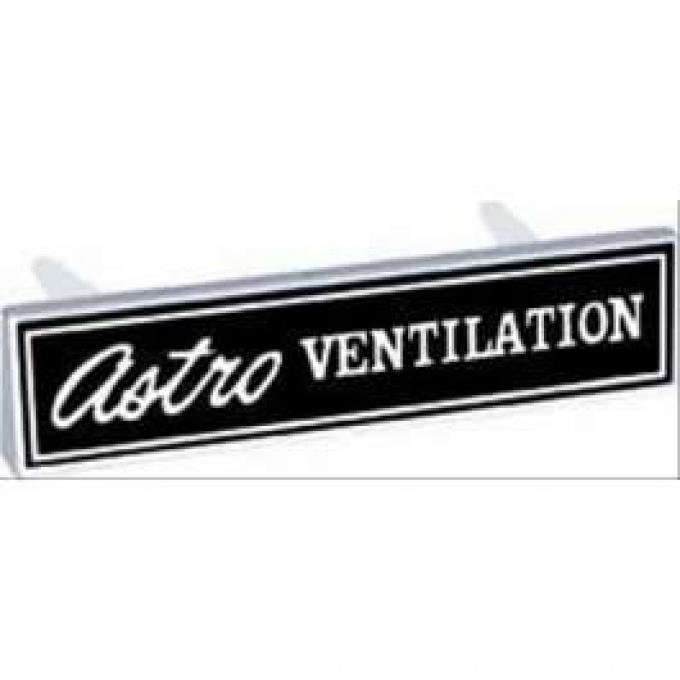 Chevy Dashboard Emblem, Astro Ventilation, 1969-1970