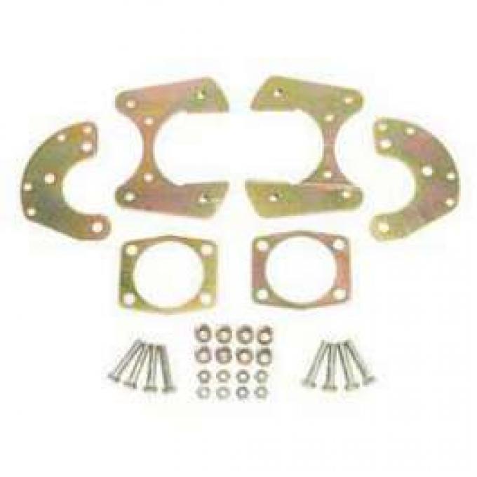 Full Size Chevy Rear Disc Brake Bracket Kit, 1958-1964