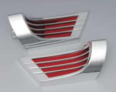 Full Size Chevy Door Armrest Reflectors, Impala, 1959-1961