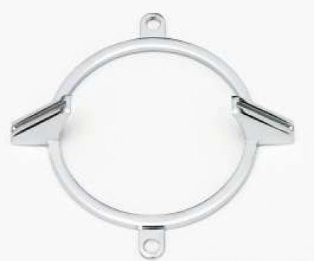 Full Size Chevy Taillight & Back-Up Light Chrome Trim Ring, 1962