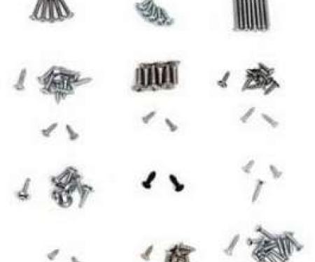 Full Size Chevy Interior Trim Screw Set, Convertible, Impala, 1964