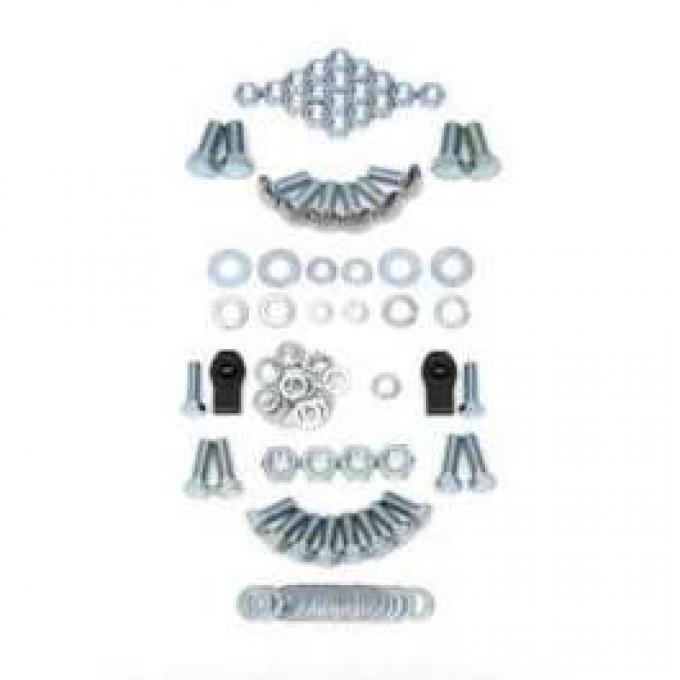 Full Size Chevy Bumper Mounting Kit, Rear, 1963