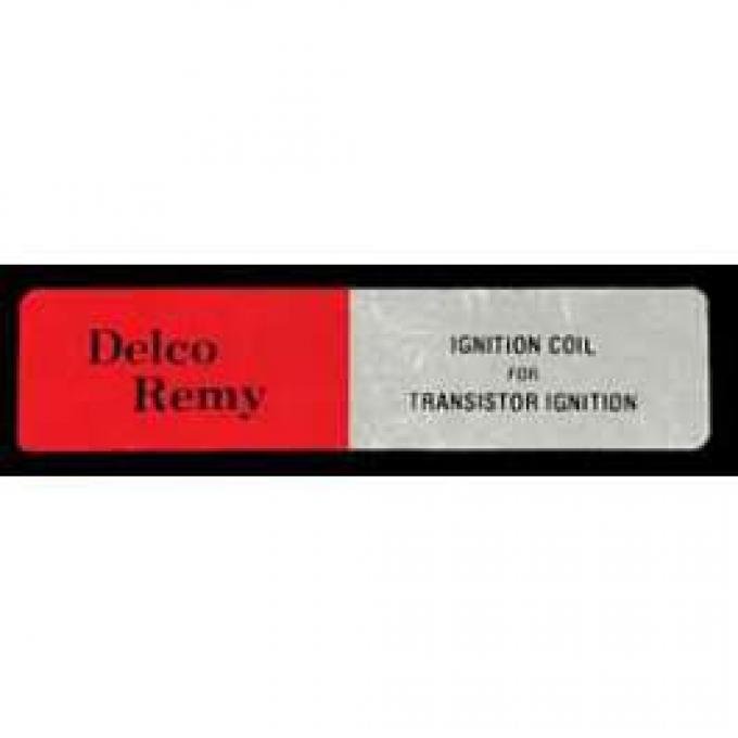 Full Size Chevy Transistorized Ignition Coil Decal, 1964-1972
