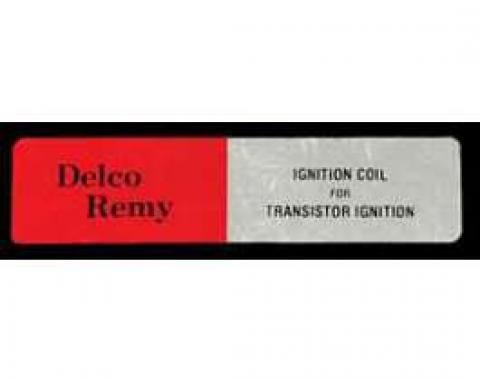 Full Size Chevy Transistorized Ignition Coil Decal, 1964-1972