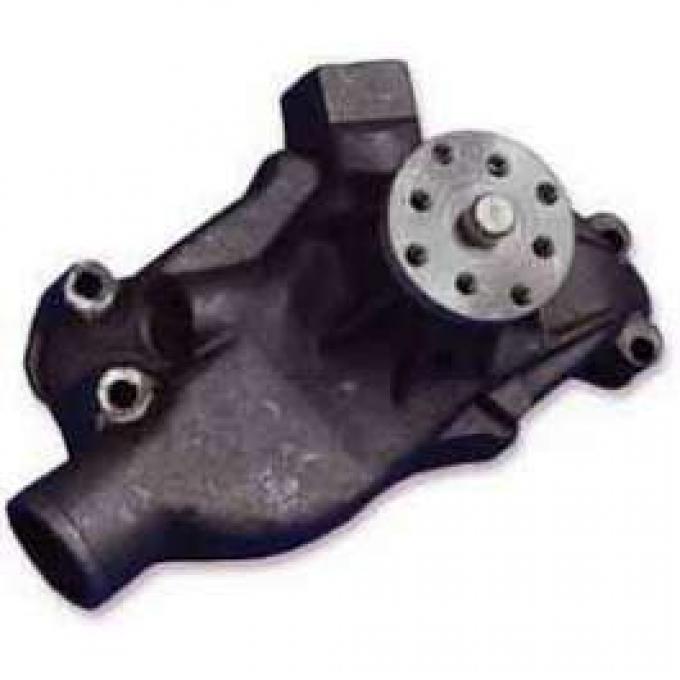 Full Size Chevy Short Hi-Flo Water Pump, Stewart, Cast Iron, Small Block, 1958-1970