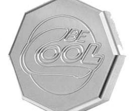 Full Size Chevy Radiator Cap, Be Cool, Billet, Octagon, Natural Finish