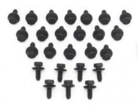 Full Size Chevy Body & Fender Bolts, Black, 1958-1972