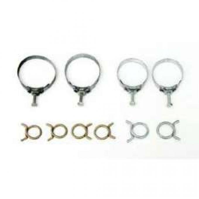Full Size Chevy Radiator & Heater Hose Clamp Set, 1961-1962
