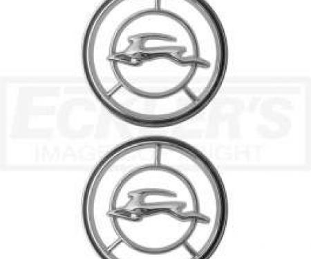 Full Size Chevy Front Fender Emblems, Impala, 1965-1966