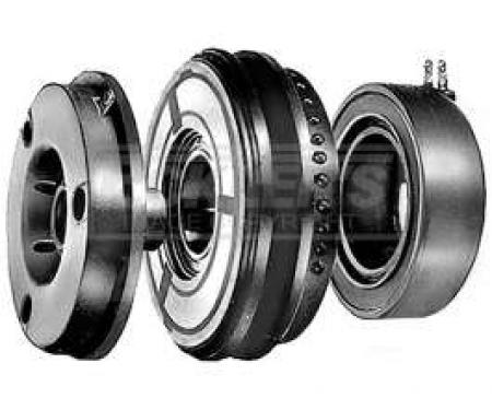 Full Size Chevy Remanufactured Air Conditioning Compressor Clutch, With A6 Compressor And With 5 Diameter Pulley, Inline 6 And V8, AC Delco, 1965-1981
