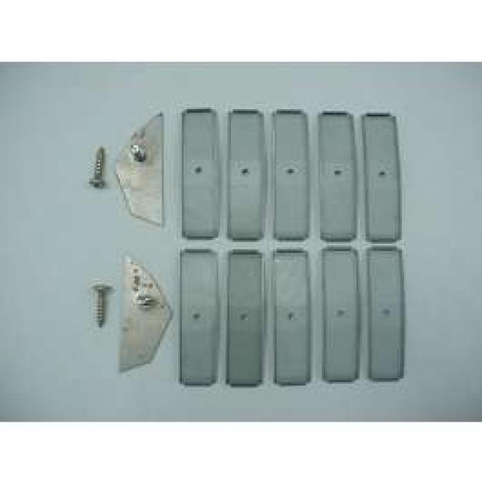 Full Size Chevy Rocker Panel Molding Clip Set, 1958