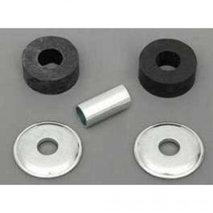 Full Size Chevy Power Steering Cylinder To Frame Bracket Bushing, Washer & Sleeve Hardware Kit, 1958-1964