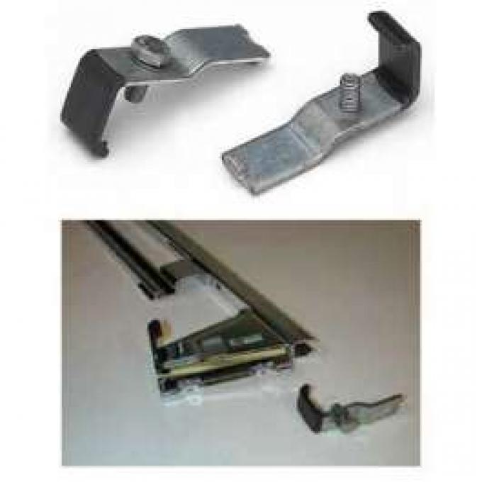 Full Size Chevy Lower Door Window Stops, Rear, 2-Door Hardtop & Convertible, 1961-1964