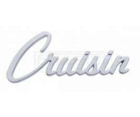 Full Size Chevy Cruisin Script Emblem, Chrome, 1955-1957