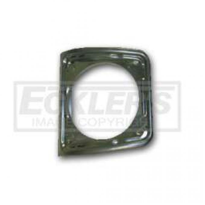 Full Size Chevy Rear Seat Speaker Grille Frame, For 2-Door Coupe & Convertible, Chrome, 1961-1967