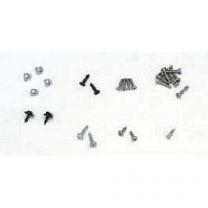 Full Size Chevy Exterior Trim Screw Set, Impala, 1966