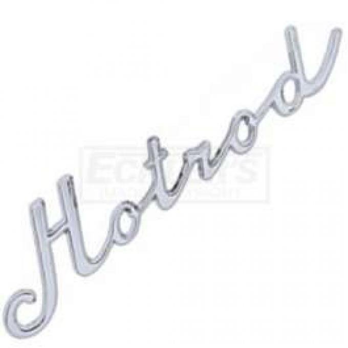 Full Size Chevy Hotrod Script Emblem, Chrome, 1958-1984