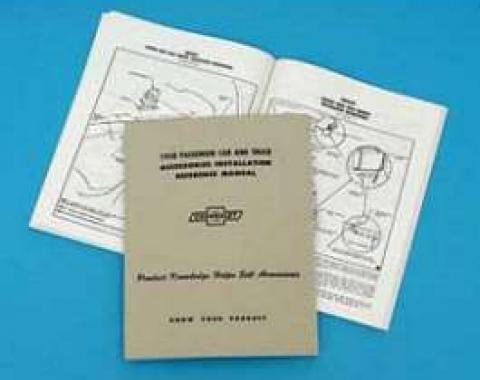 Full Size Chevy Accessory Installation Reference Manual, 1958