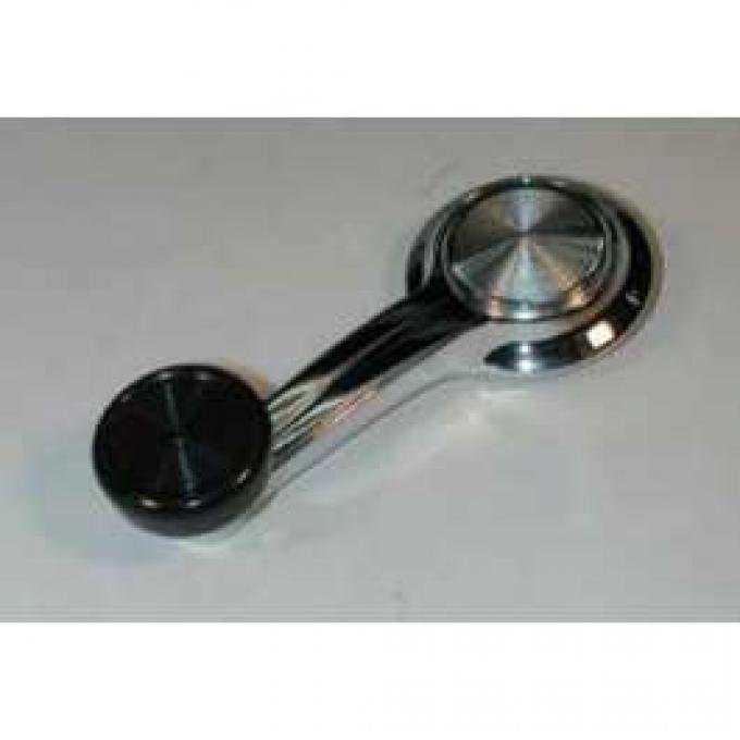 Dynacorn Full Size Chevy Door Window Handle With Black Knob, 1967 M1382A