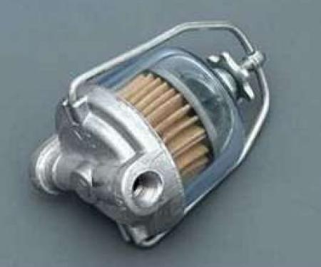 Full Size Chevy Glass Bowl Gas Filter Assembly, 1958-1972