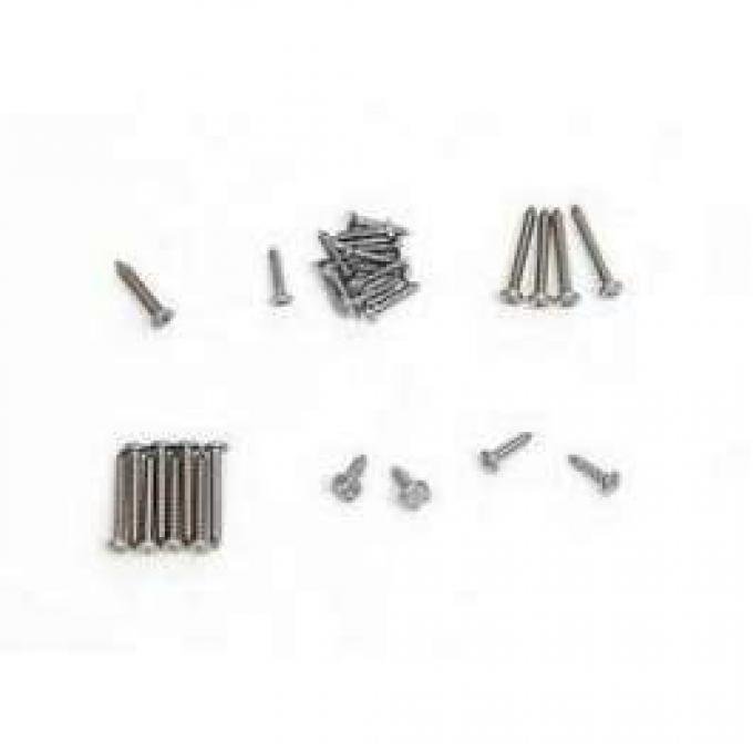 Full Size Chevy Exterior Trim Screw Set, Impala, 1972