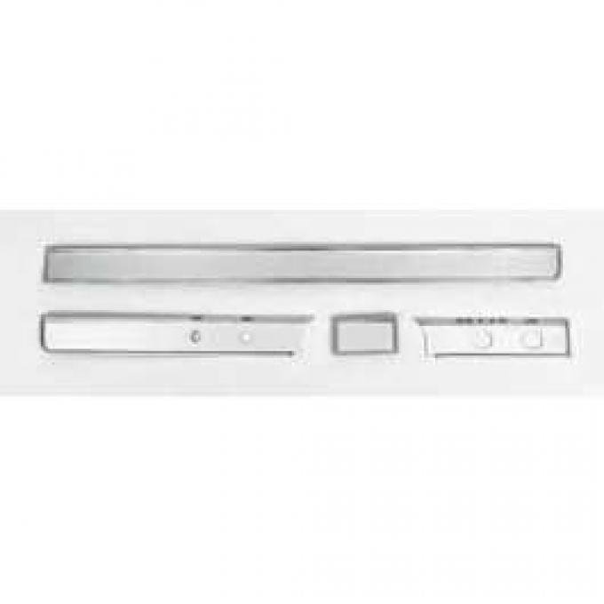 Full Size Chevy Dash Trim Set, For Cars Without Air Conditioning, Impala, 1965-1966