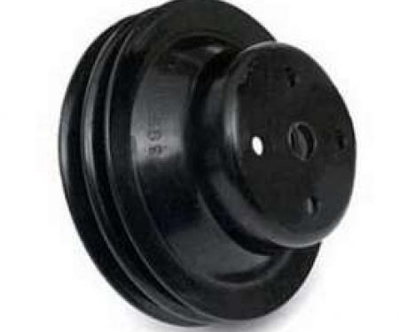 Full Size Chevy Water Pump Pulley, 2 Groove, 396 & 427 & 454ci, 1958-1972