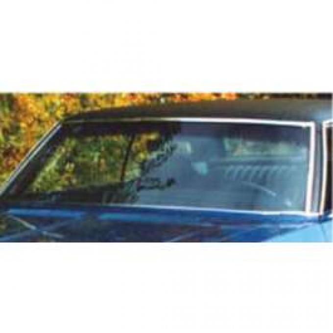 Full Size Chevy Windshield, Tinted & Shaded, Without Antenna, Convertible, 1971-1975