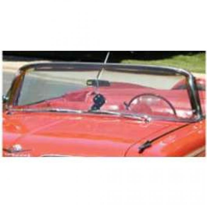 Full Size Chevy Windshield, Tinted & Shaded, 2-Door Convertible, Impala, 1961-1962