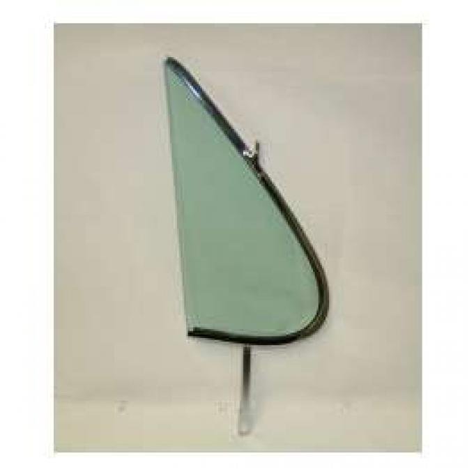 Full Size Chevy Vent Glass Assembly, Right, Green Tinted, Bel Air, Impala Hardtop & Convertible, 1961-1962