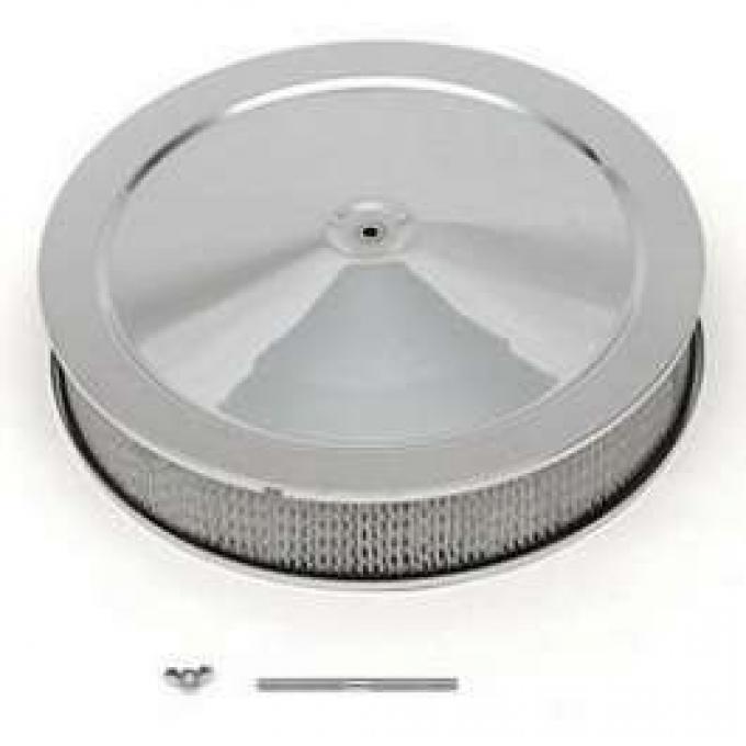 Full Size Chevy Air Cleaner, 14, Chrome, 1958-1972