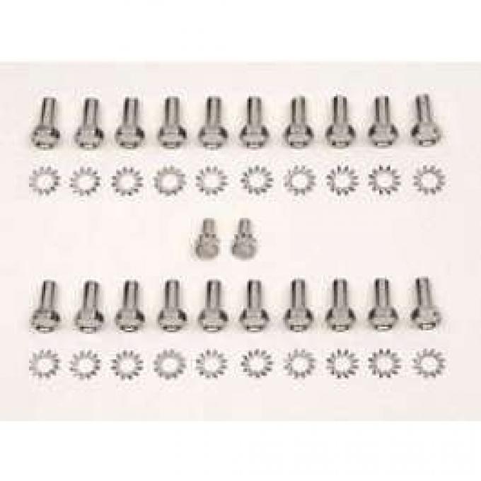 Full Size Chevy Engine Oil Pan Bolt Kit, 396ci & 427ci, Big Block, 1958-1972