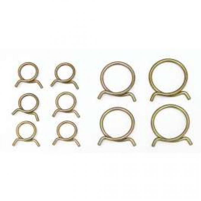 Full Size Chevy Radiator & Heater Hose Clamp Set, 1958
