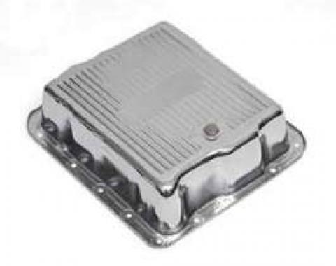Full Size Chevy Automatic Transmission Pan, Turbo Hydra-Matic 700R4 (TH700R4), Chrome, 1958-1972