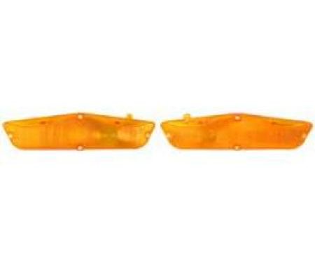 Full Size Chevy Parking Light Lenses, Amber, 1962