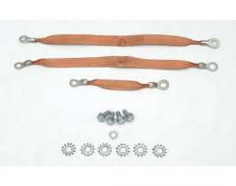 Full Size Chevy Ground Wire Strap Kit, 1958