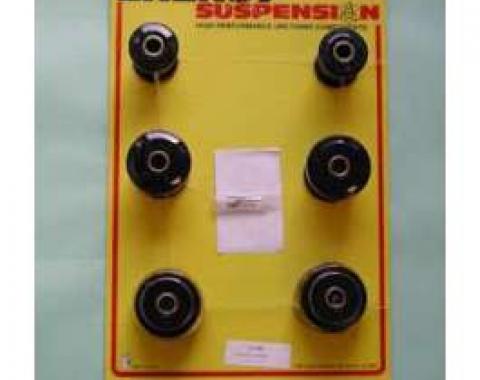 Full Size Chevy Rear Control Arm Bushing Set, For Single Upper Arm, Polyurethane, Energy Suspension, 1965-1970