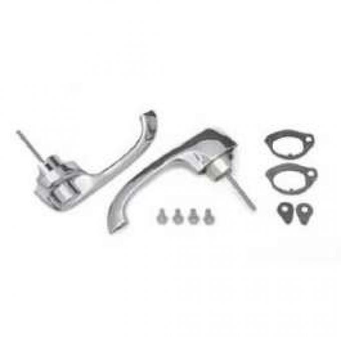 Full Size Chevy Outside Door Handles, 2-Door, 1960