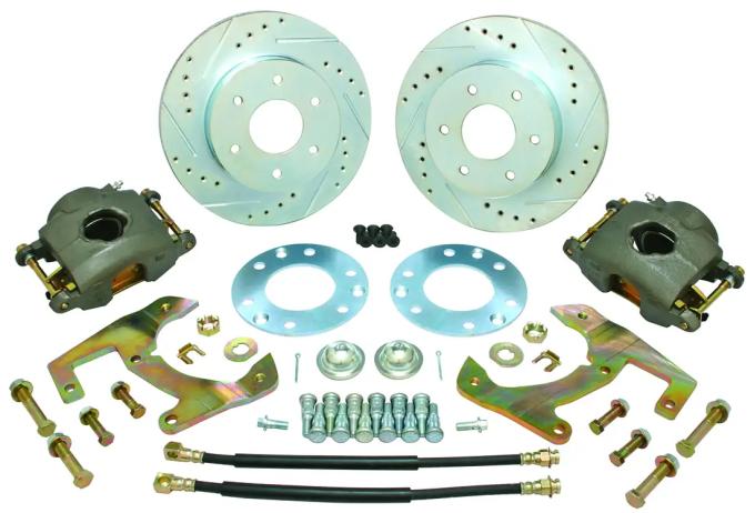 Classic Performance Front Disc Brake Kit for OEM Drum Brake Spindles for 49-59 Chevy 1/2 Ton Truck, 6x5.5, 12" Rotor 4959WBK-6
