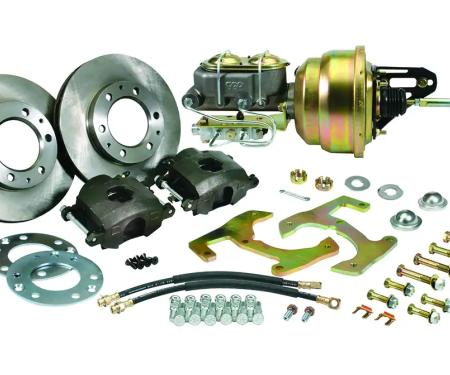 Classic Performance Complete Disc Brake Kit w/ Frame Mounted Booster for OEM Stock Spindles for 49-54 Chevy 1/2 Ton Truck 4954CBK-6