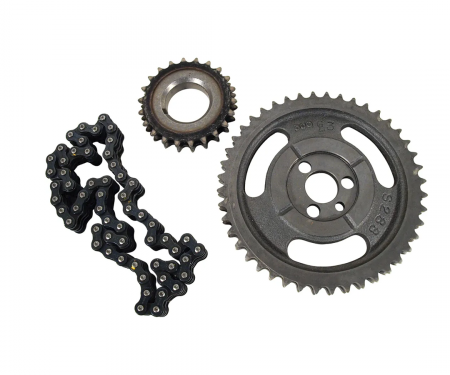 Corvette Timing Chain & Gears, Double Roller, 1957-1979