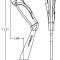 Hurst Pistol Grip Shifter Stick for Mopar B & E Bodies, Wood Grain 5388575