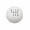 Hurst Shift Knob, 6-Speed, White, Ford 1630225