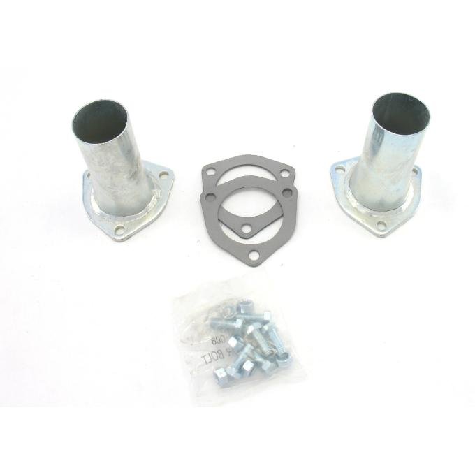 Patriot Exhaust Universal Zinc Plated Collector Reducer for 2 1/2" Collector Diameters, 2" Outlet Diameter / 5" Length / 4 Gauge H7250