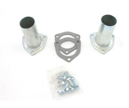 Patriot Exhaust Universal Zinc Plated Collector Reducer for 2 1/2" Collector Diameters, 2" Outlet Diameter / 5" Length / 4 Gauge H7250