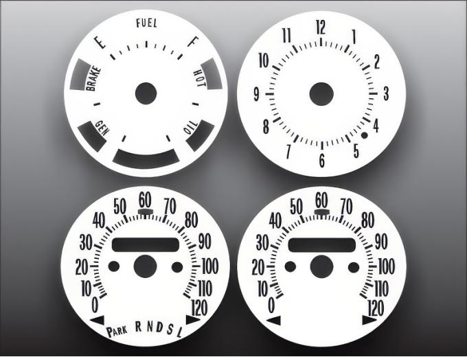 Whitegauges 1970-1972 Oldsmobile Cutlass F-85 F85 White Face Gauges 7172OC-2420